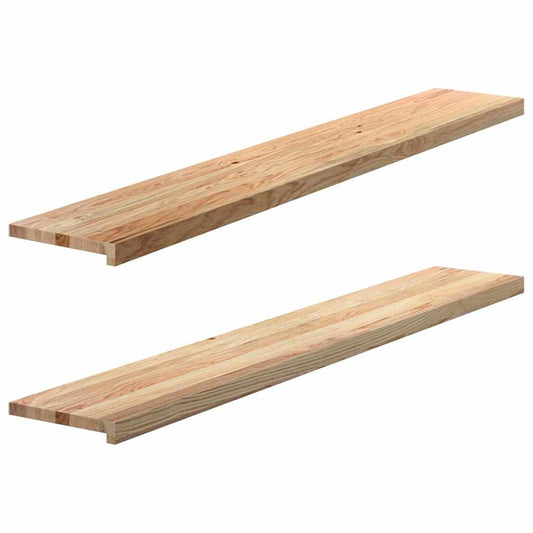 vidaXL Περβάζια παραθύρων 2 τεμ. 160x25x2 εκ. Ακατέργαστο Μασίφ Δρυός