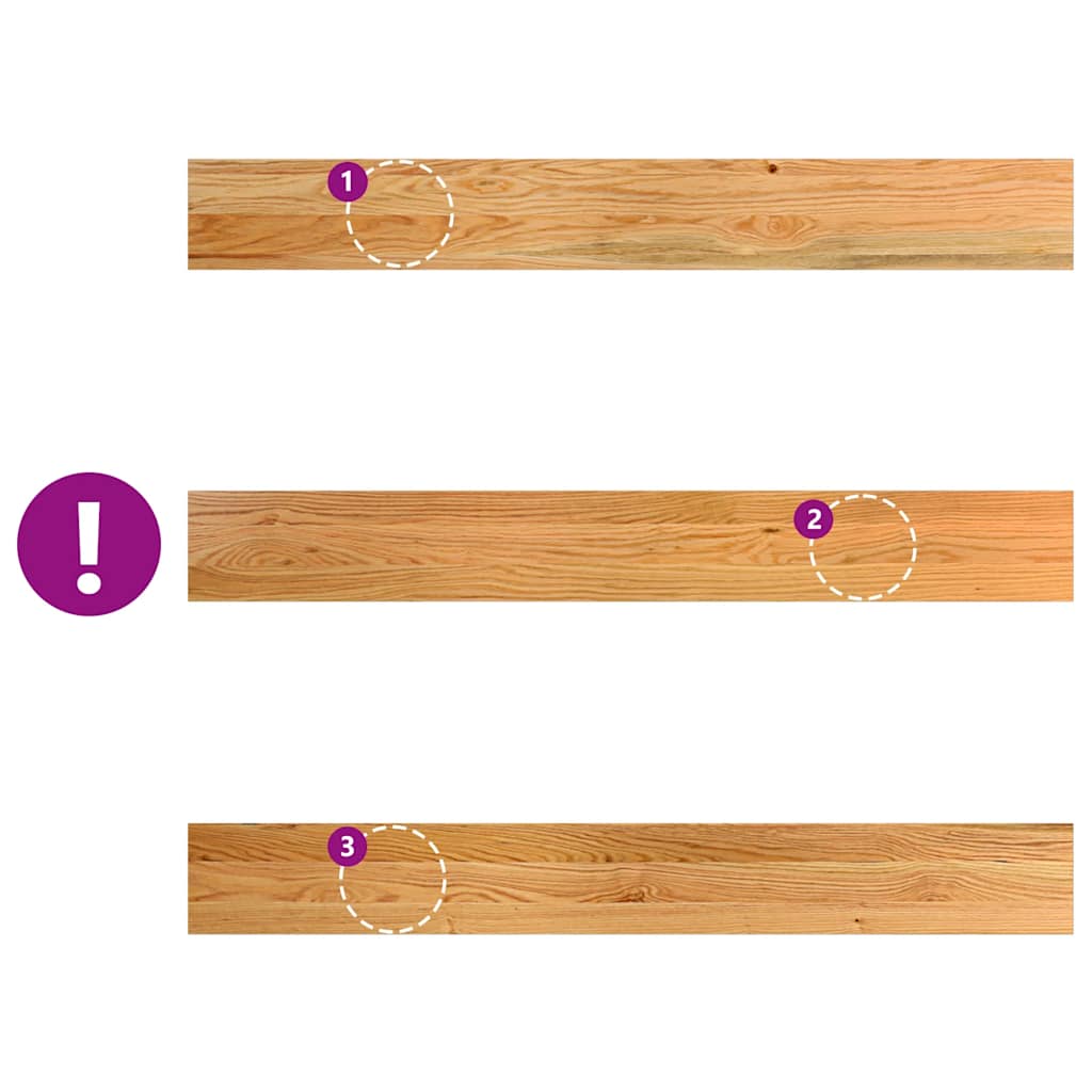 vidaXL Περβάζια παραθύρων 2 τεμ. Αν. Καφέ 120x15x2εκ. Μασίφ Ξύλο Δρυός