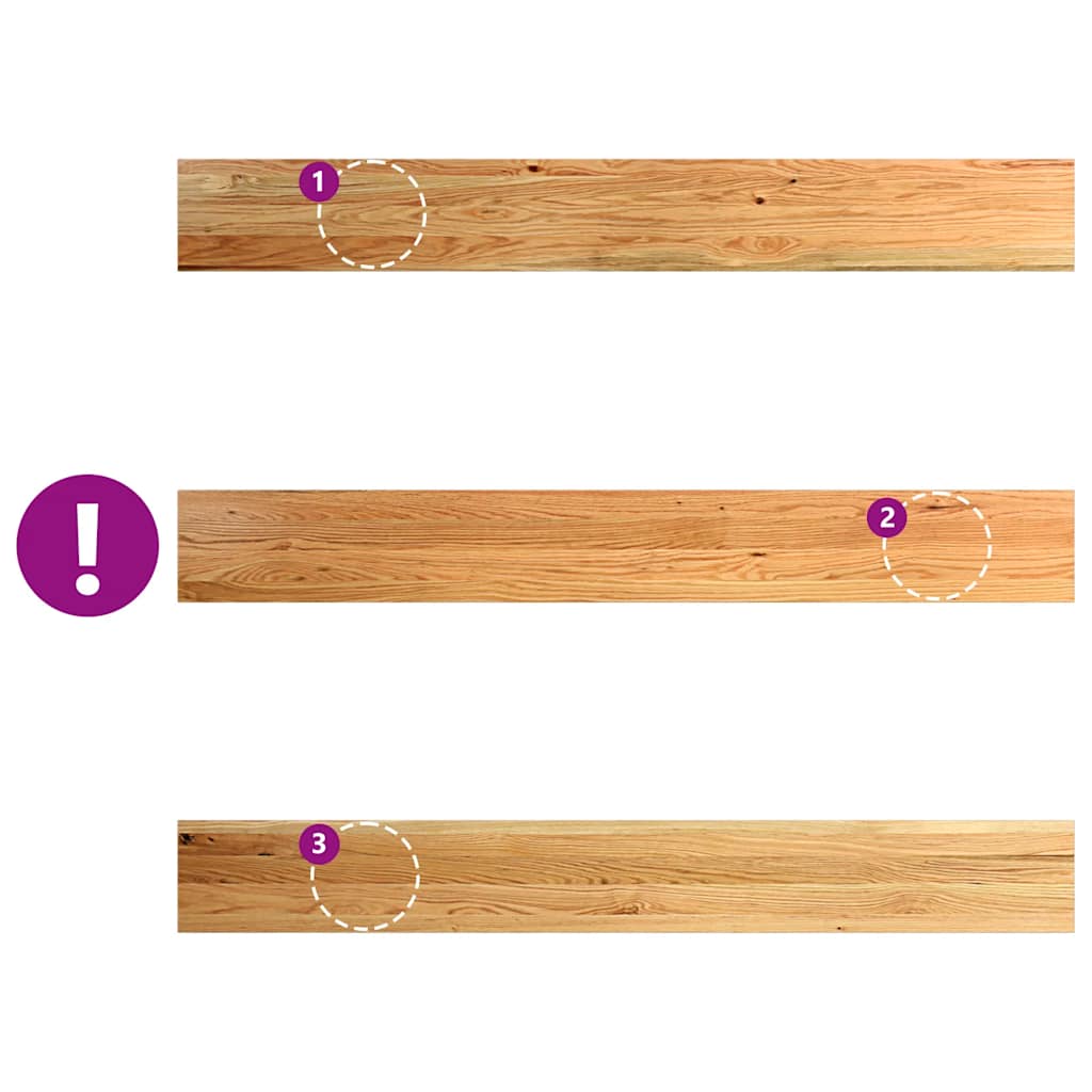 vidaXL Περβάζια παραθύρων 2 τεμ. Αν. Καφέ 160x20x2εκ. Μασίφ Ξύλο Δρυός