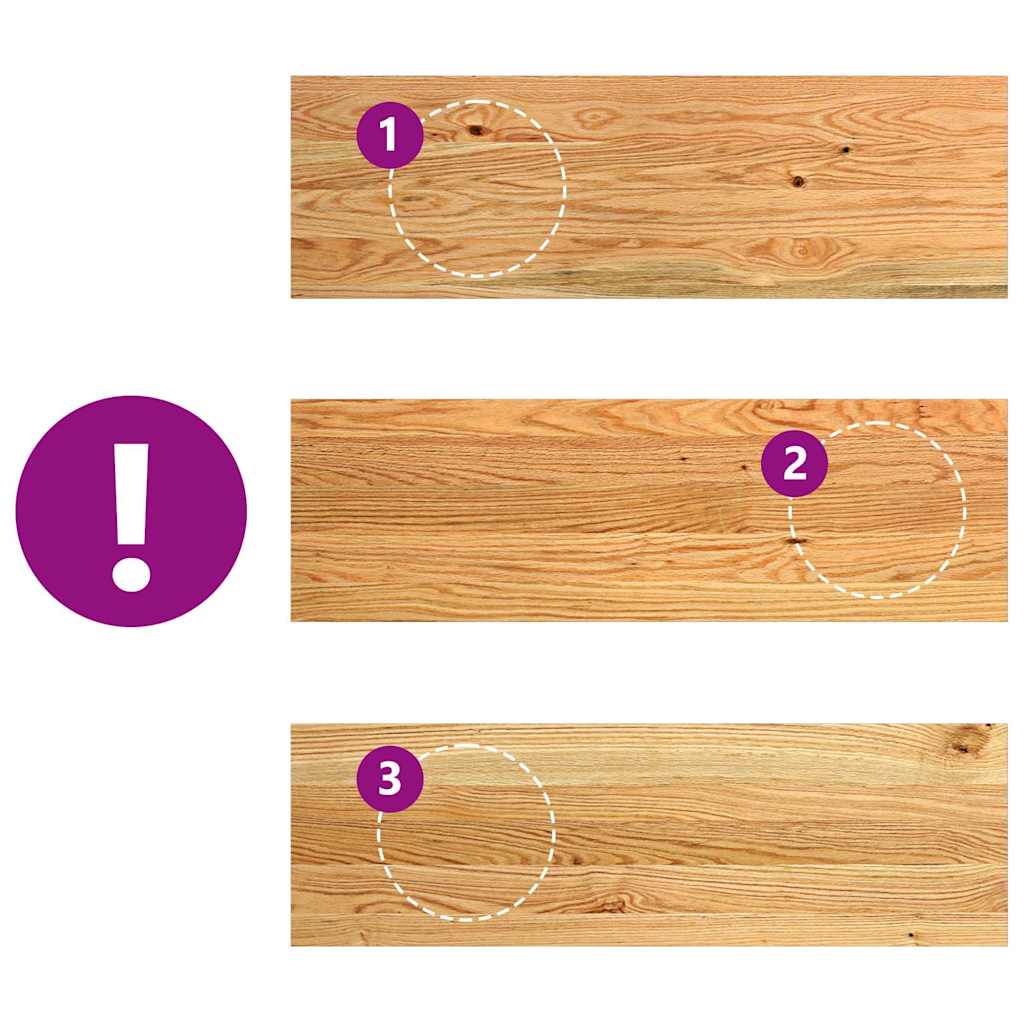 vidaXL Περβάζια παραθύρων 2 τεμ. Αν. Καφέ 80x30x2 εκ. Μασίφ Ξύλο Δρυός