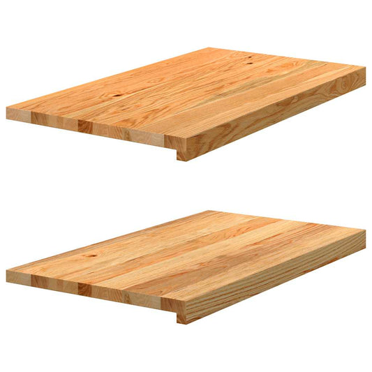 vidaXL Περβάζια παραθύρων 2 τεμ. Αν. Καφέ 70x40x2 εκ. Μασίφ Ξύλο Δρυός