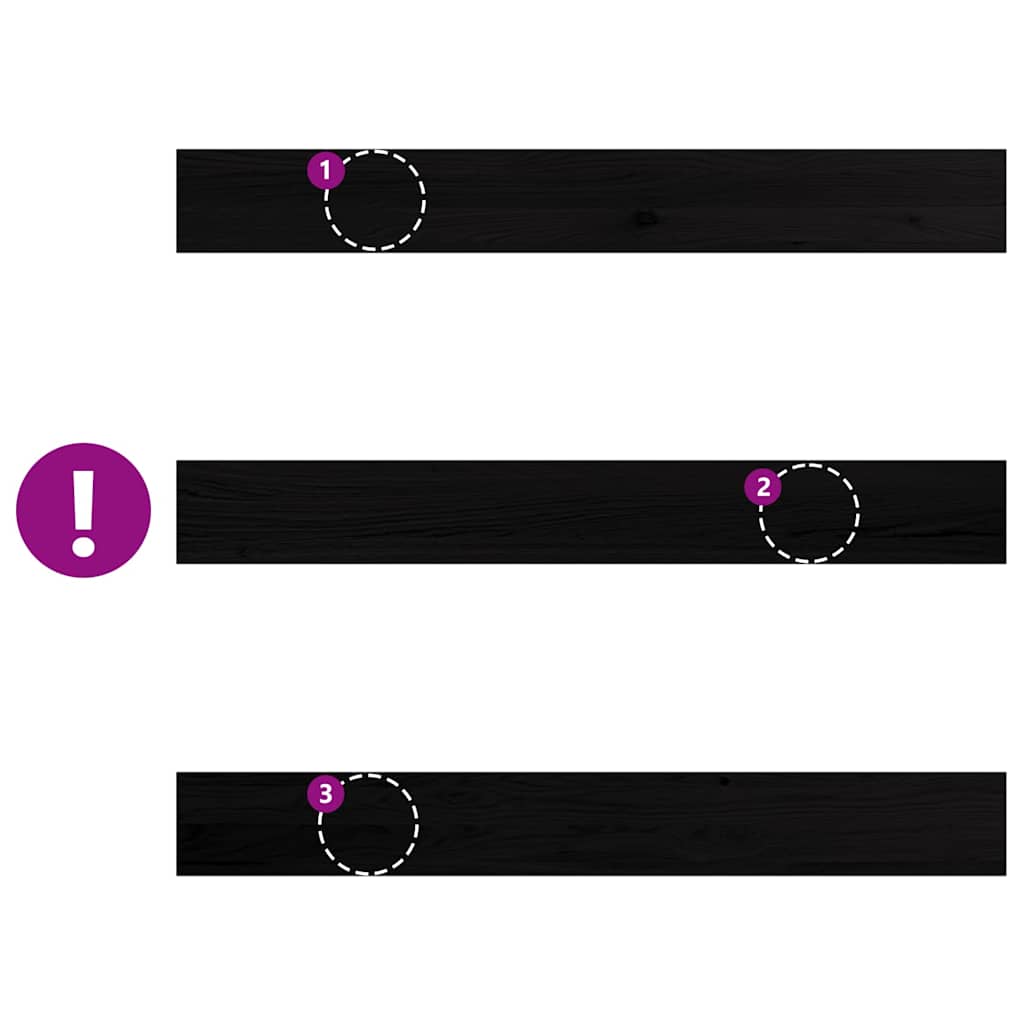 vidaXL Περβάζια παραθύρων 2 τεμ. Σκ. Καφέ 120x15x2εκ. Μασίφ Ξύλο Δρυός