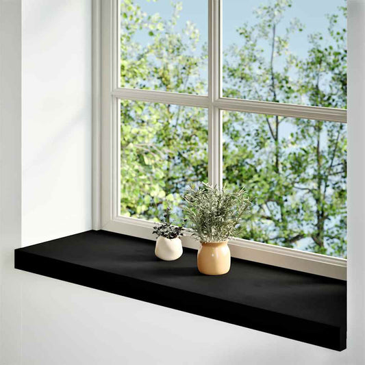vidaXL Περβάζια παραθύρων 2 τεμ. Σκ. Καφέ 90x25x2 εκ. Μασίφ Ξύλο Δρυός