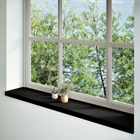 vidaXL Περβάζια παραθύρων 2 τεμ. Σκ. Καφέ 140x25x2εκ. Μασίφ Ξύλο Δρυός