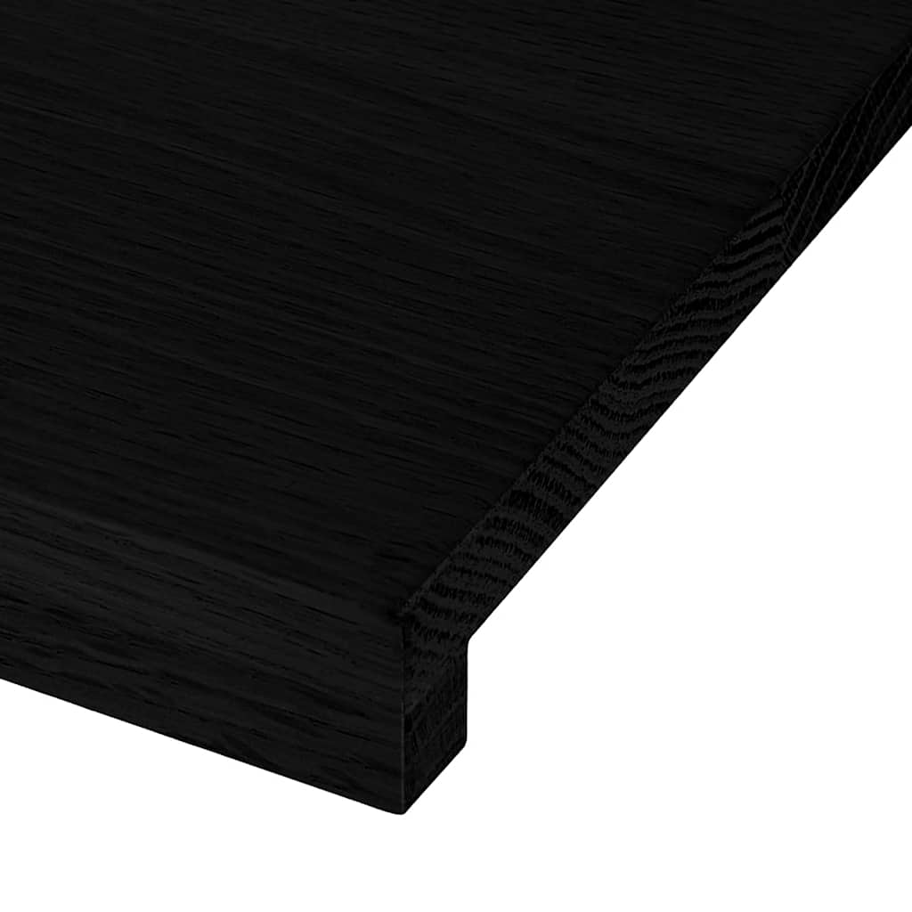 vidaXL Περβάζια παραθύρων 2 τεμ. Σκ. Καφέ 110x30x2εκ. Μασίφ Ξύλο Δρυός