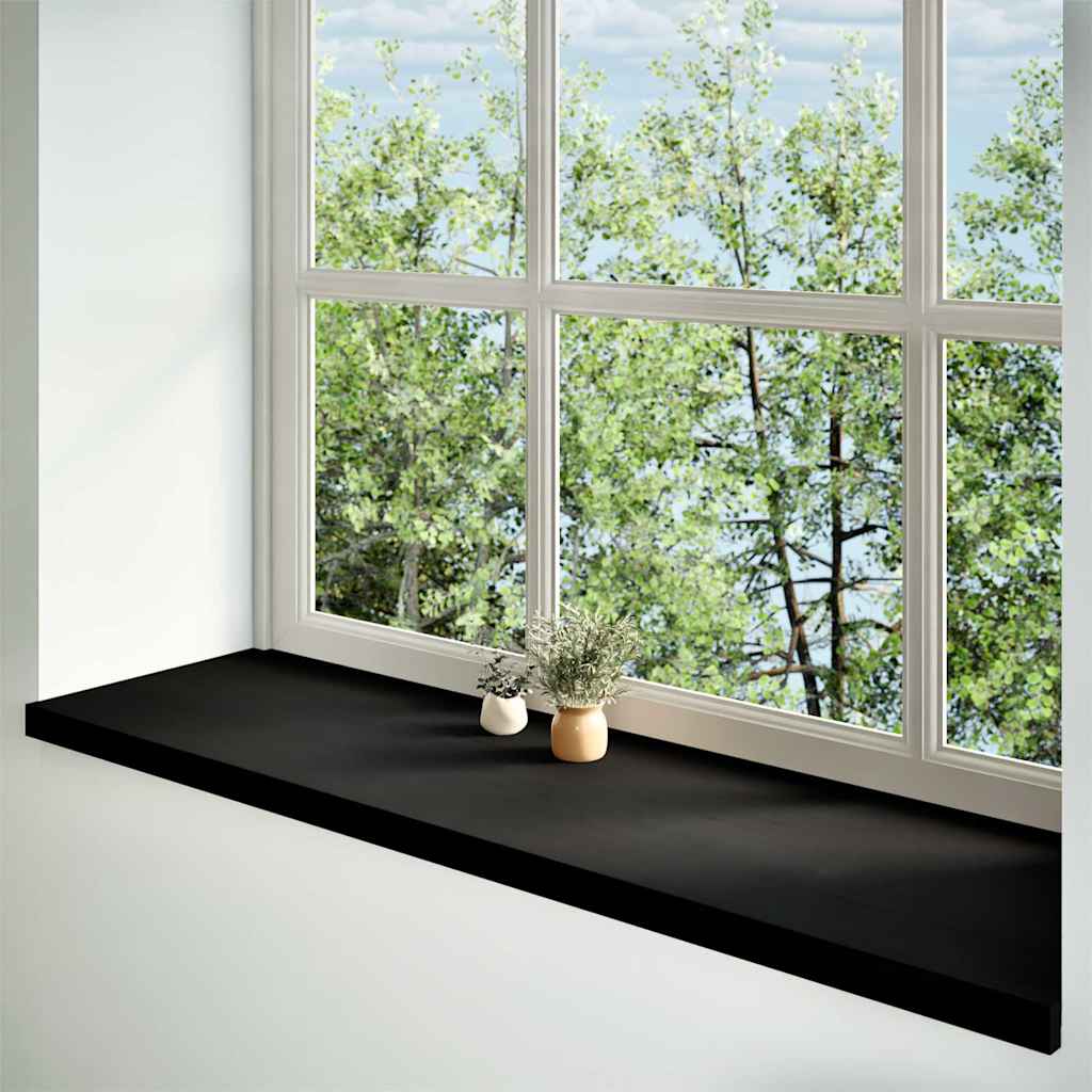 vidaXL Περβάζια παραθύρων 2 τεμ. Σκ. Καφέ 140x40x2εκ. Μασίφ Ξύλο Δρυός
