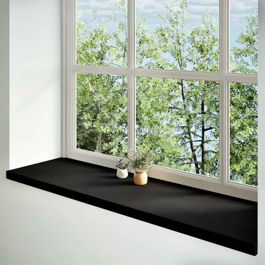 vidaXL Περβάζια παραθύρων 2 τεμ. Σκ. Καφέ 140x40x2εκ. Μασίφ Ξύλο Δρυός