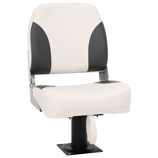 vidaXL Πτυσσόμενο Κάθισμα Σκάφους 1 Σετ με Χαμηλή Πλάτη και Ιμάντα Στερέωσης