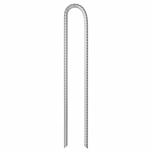 vidaXL Πασσαλάκια Σκηνής Σχήμα U 6 τεμ. 37 εκ. Ø10 χιλ. Γαλβαν. Ατσάλι