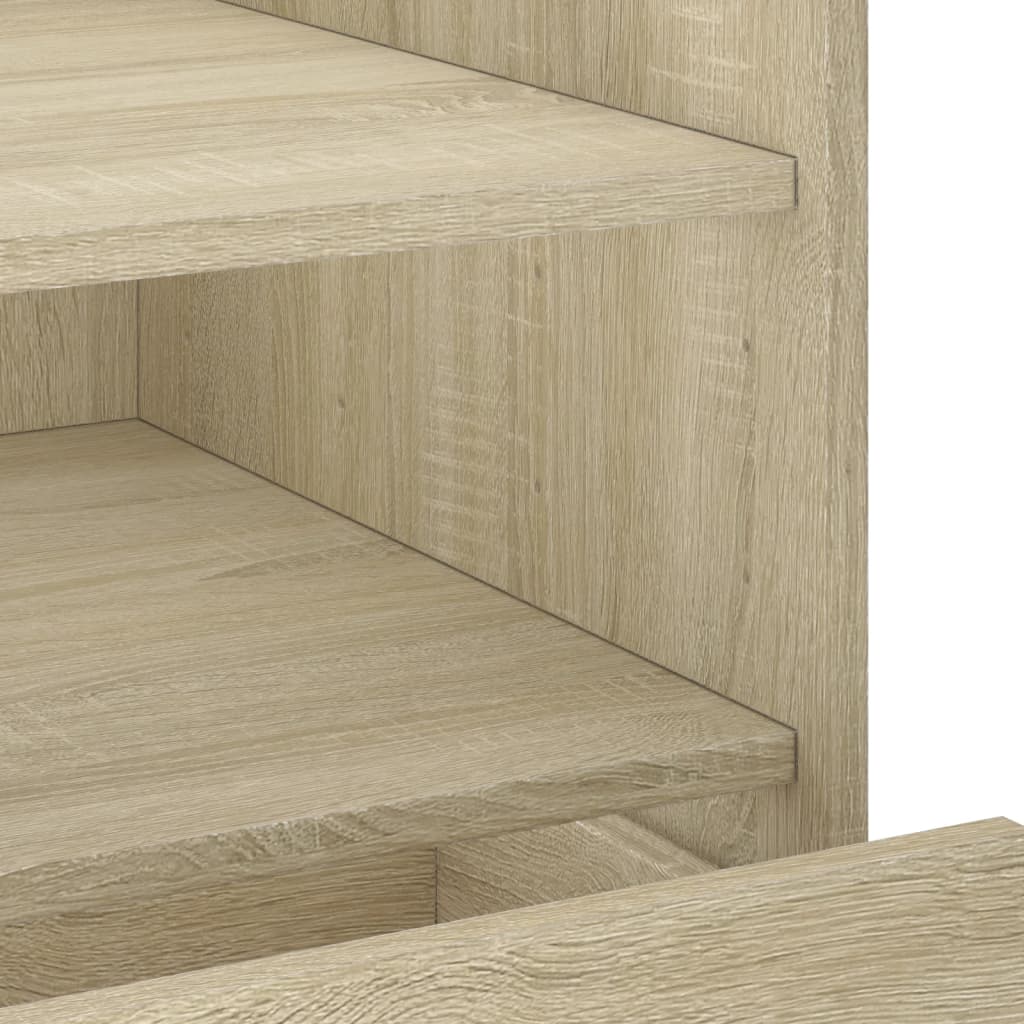 vidaXL Κομοδίνο Sonoma Δρυς 45x50x50 εκ. από Επεξεργασμένο Ξύλο
