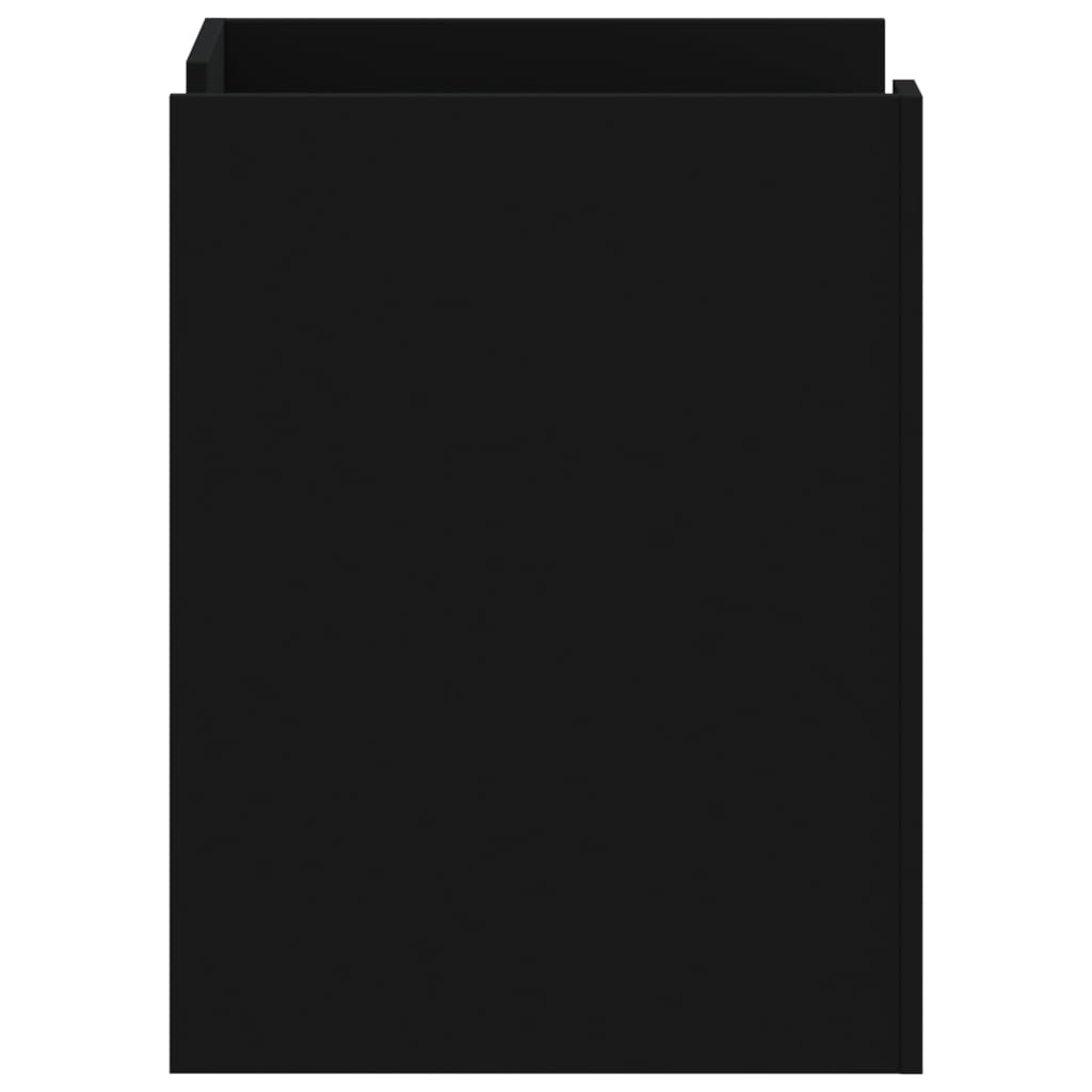 vidaXL Κομοδίνο Μαύρο 45x50x65 εκ. από Επεξεργασμένο Ξύλο