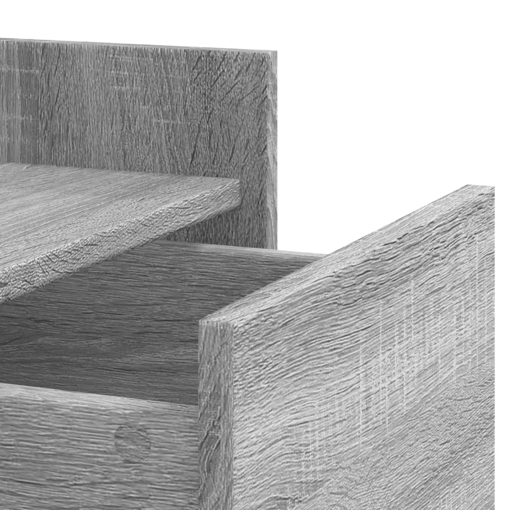vidaXL Κομοδίνο Γκρι Sonoma 45x50x65 εκ. από Επεξεργασμένο Ξύλο