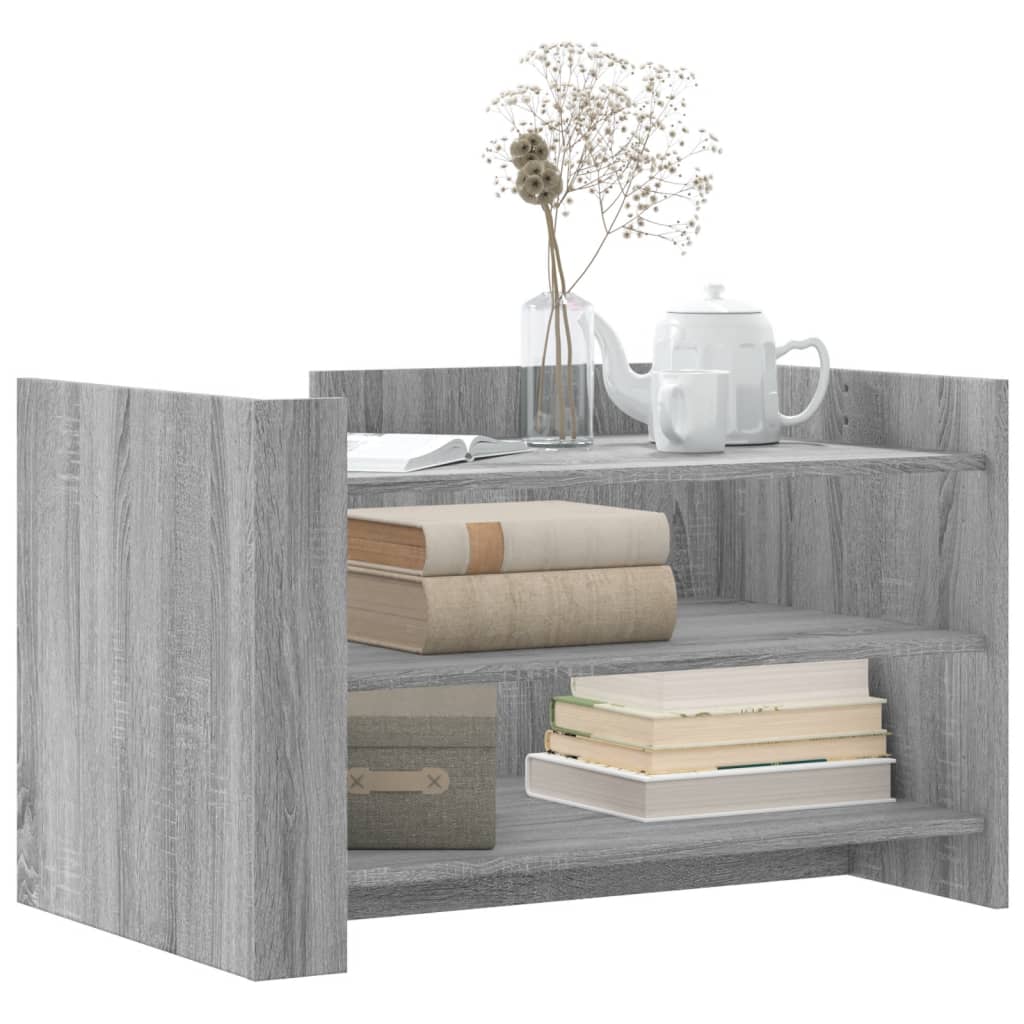 vidaXL Τραπεζάκι Σαλονιού Γκρι Sonoma 80x50x50 εκ. Επεξεργασμένο Ξύλο