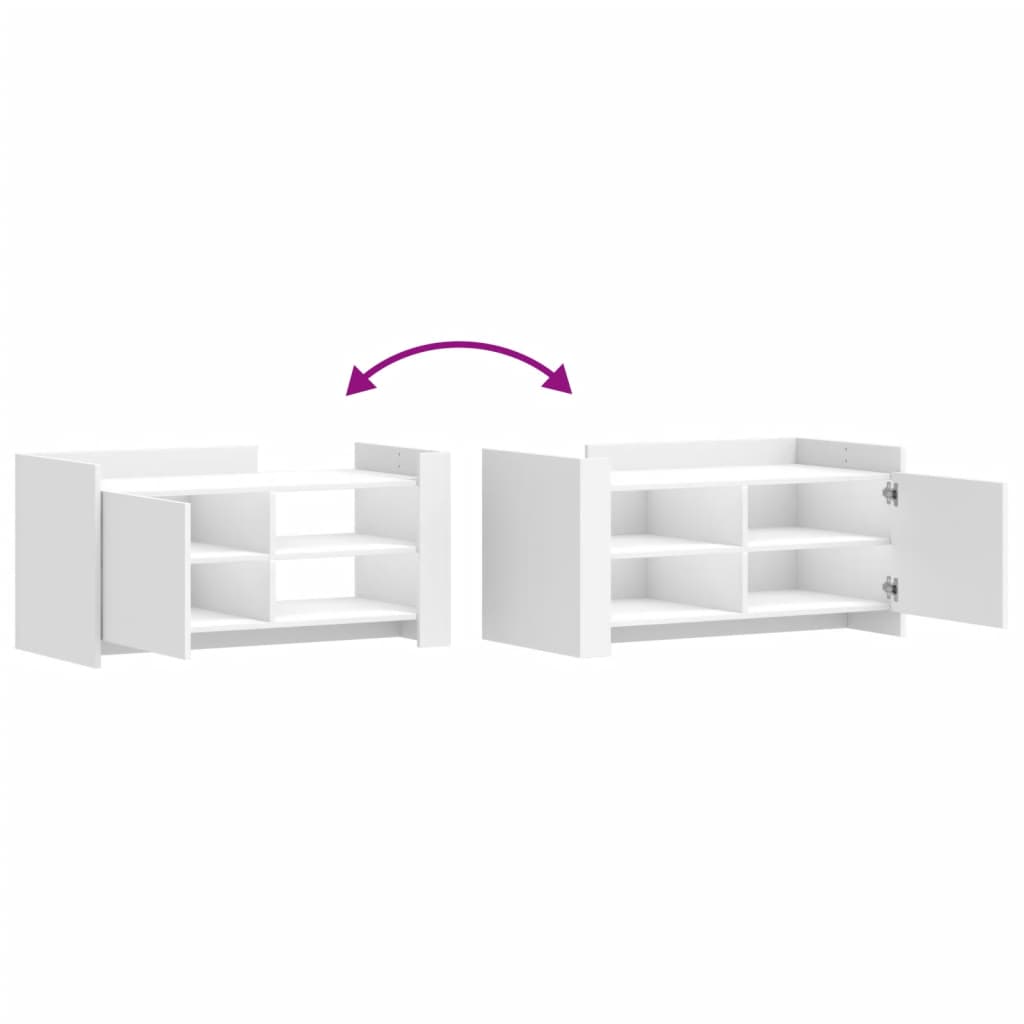 vidaXL Τραπεζάκι Σαλονιού Λευκό 100x50x50 εκ. Επεξεργασμένο Ξύλο