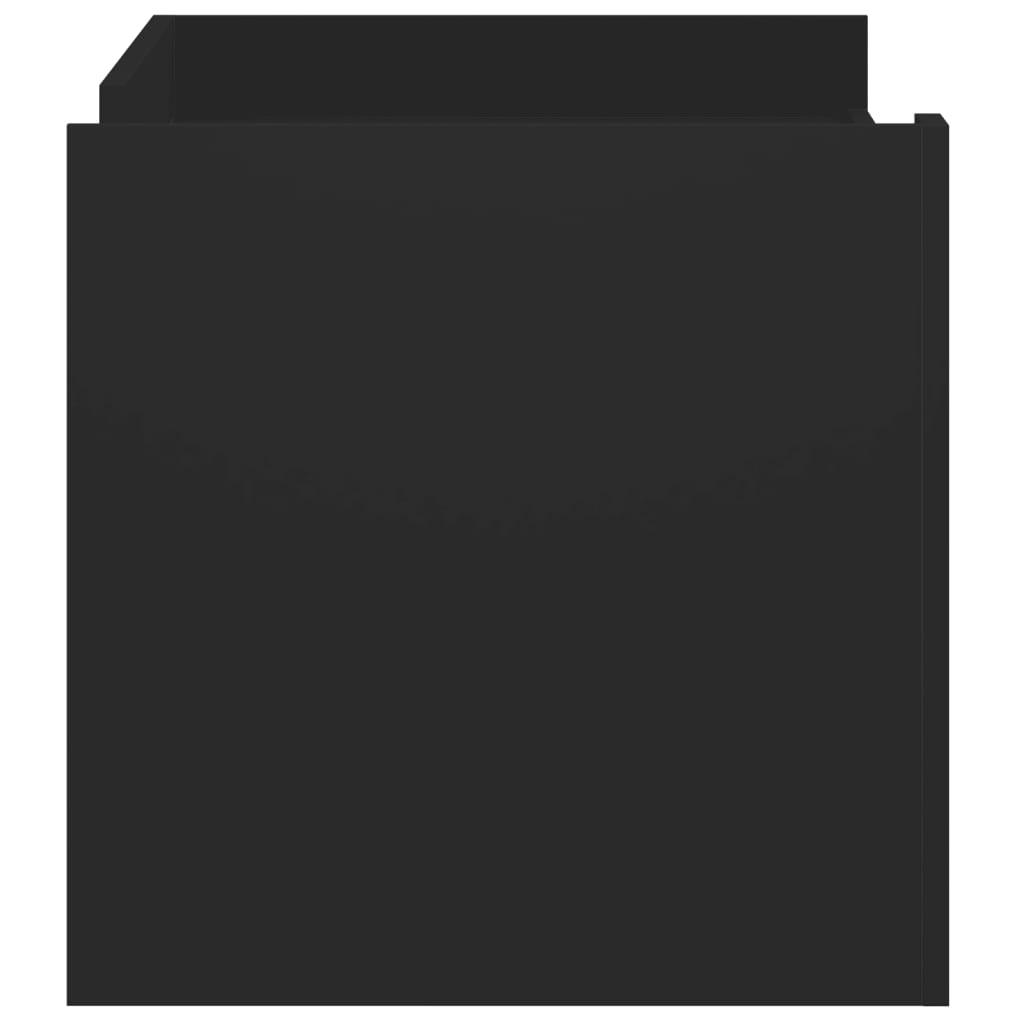 vidaXL Τραπεζάκι Σαλονιού Μαύρο 100x50x50 εκ. Επεξεργασμένο Ξύλο