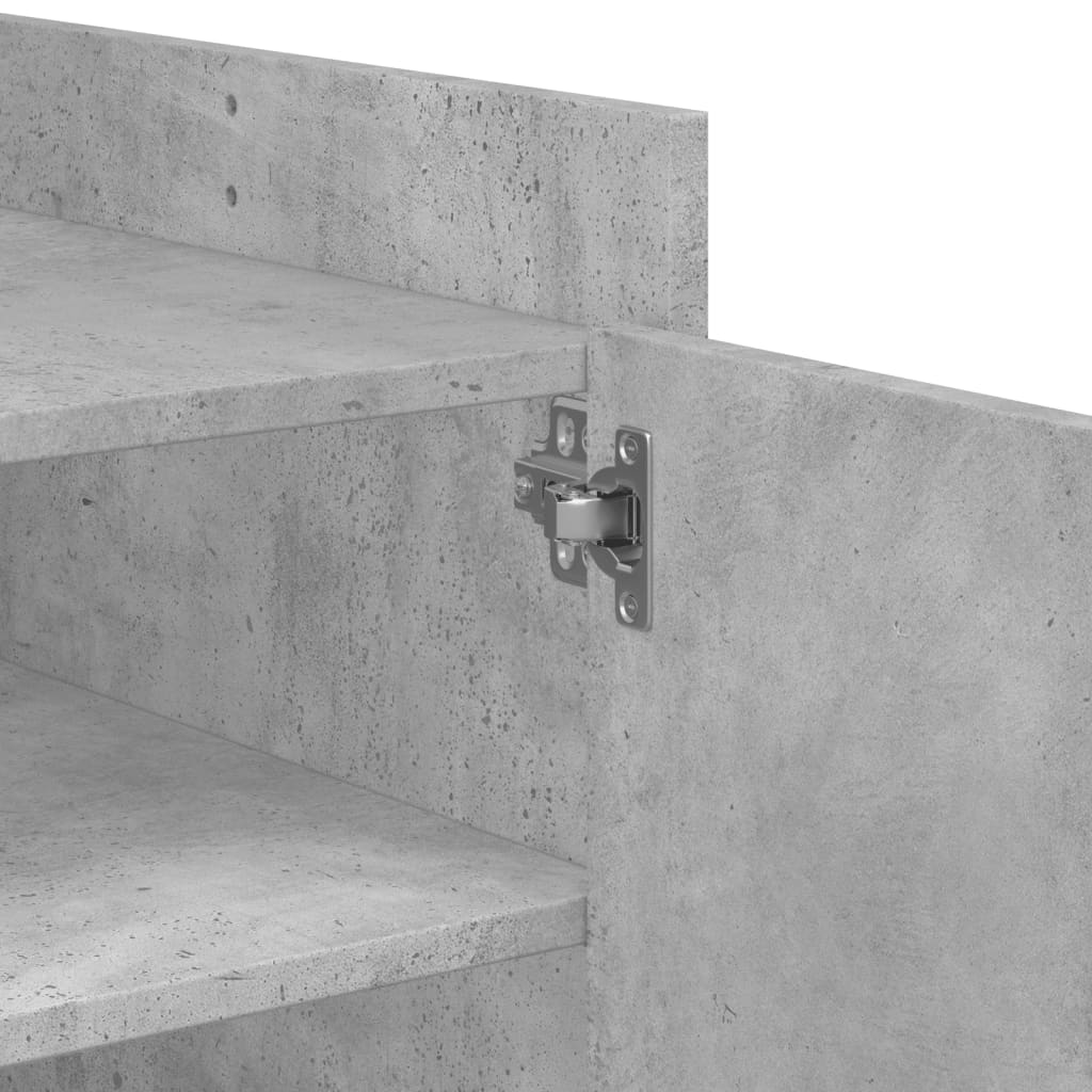 vidaXL Τραπεζάκι Σαλονιού Γκρι Σκυροδ. 100x50x50εκ. Επεξεργασμένο Ξύλο