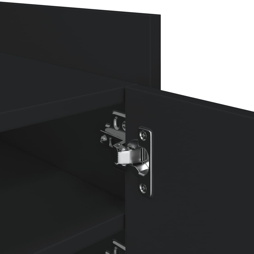 vidaXL Έπιπλο Τηλεόρασης Μαύρο 80x35x40 εκ. Επεξεργασμένο Ξύλο