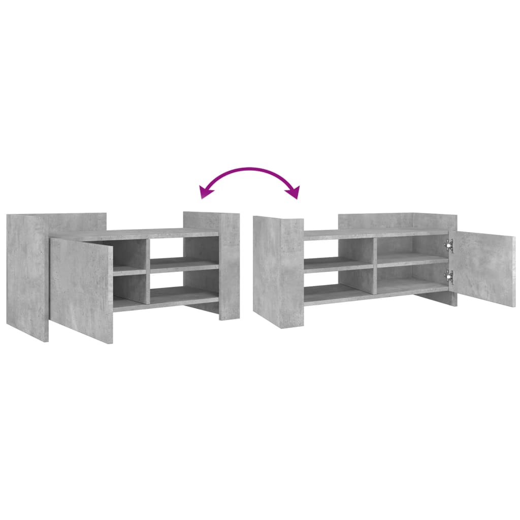 vidaXL Έπιπλο Τηλεόρασης Γκρι Σκυρ. 80x35x40 εκ. Επεξ. Ξύλο