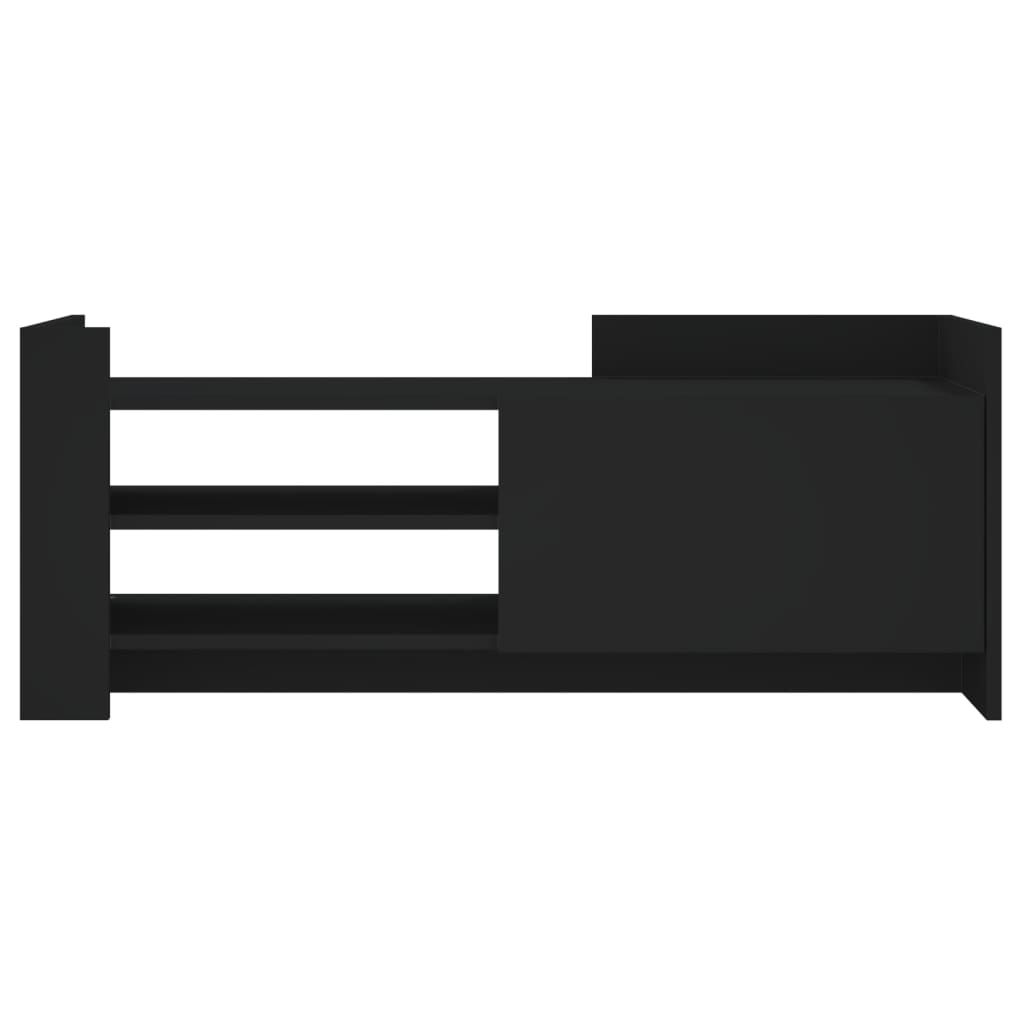 vidaXL Έπιπλο Τηλεόρασης Μαύρο 100 x 35 x 40 εκ. Επεξ. Ξύλο