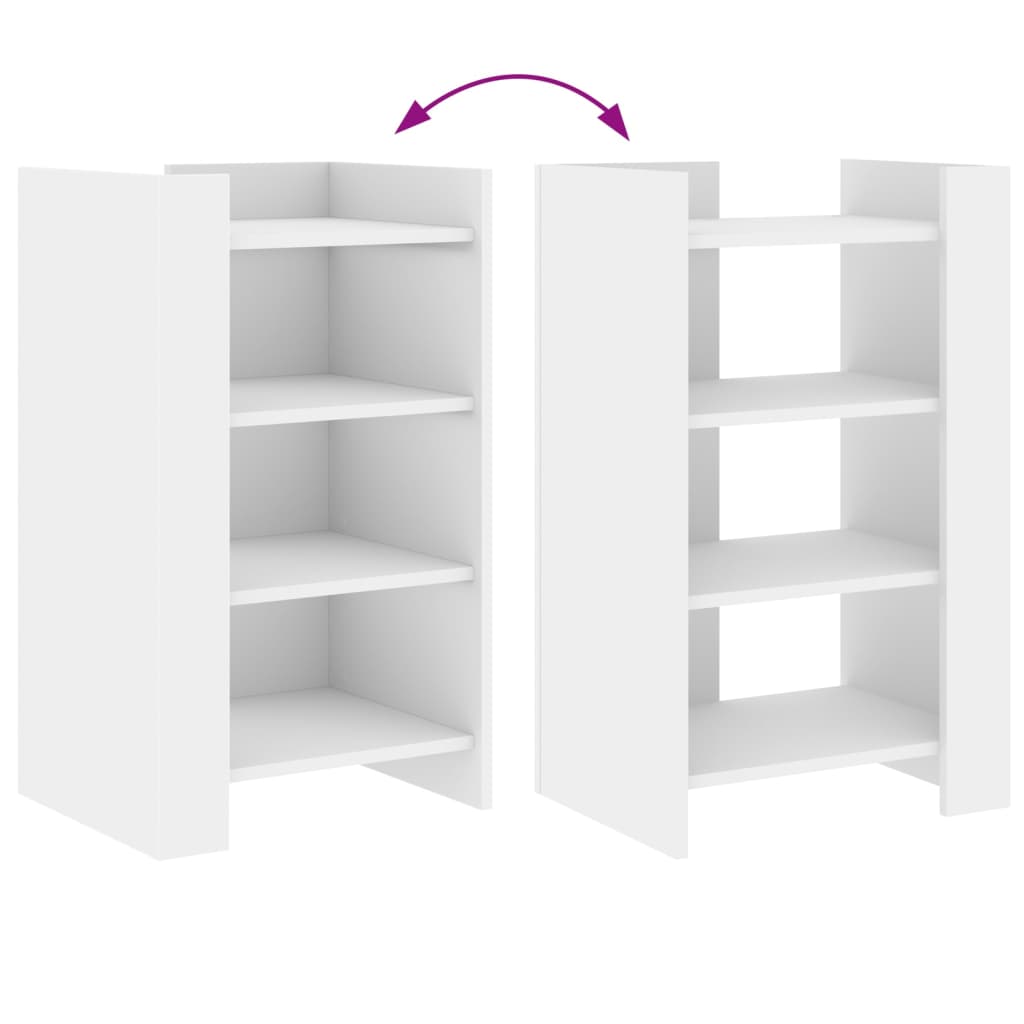 vidaXL Συρταριέρα Λευκή 45x35x75 εκ. από Επεξεργασμένο Ξύλο