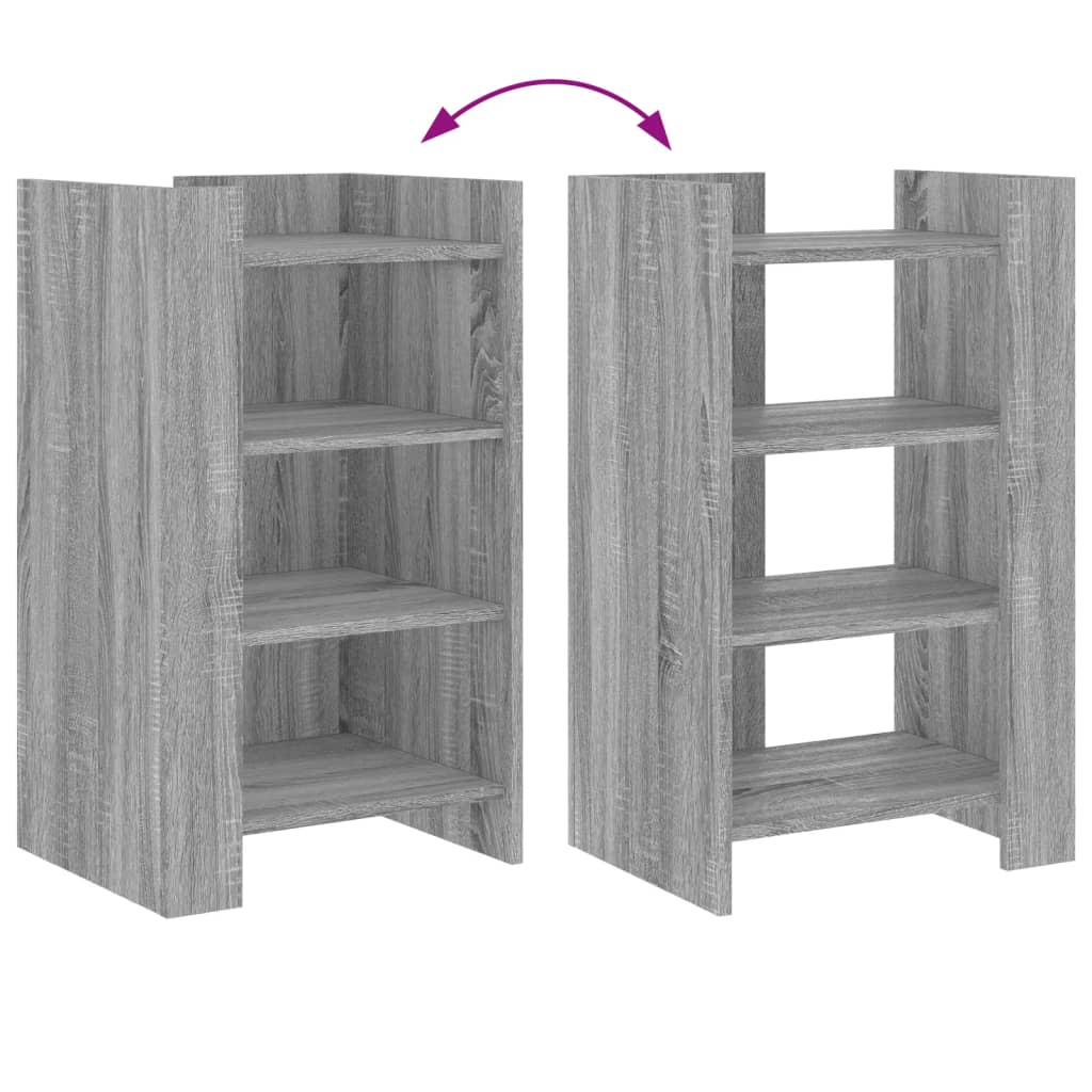 vidaXL Ραφιέρα Γκρι Sonoma 45x35x75 εκ. από Επεξεργασμένο Ξύλο