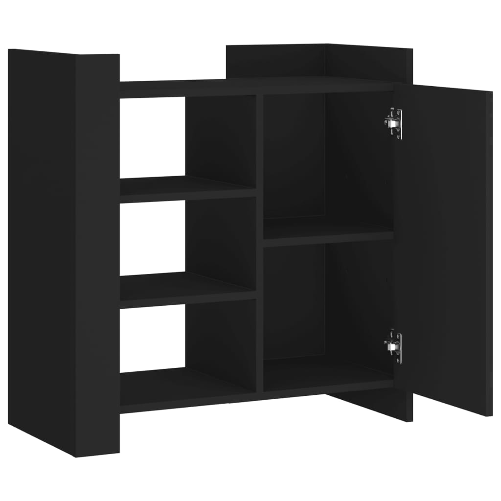 vidaXL Ντουλάπι Μαύρο 73,5x35x75 εκ. από Επεξεργασμένο Ξύλο