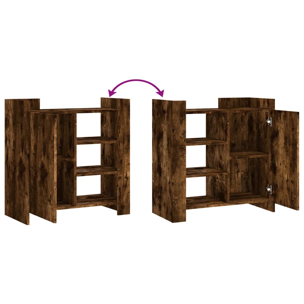 vidaXL Μπουφές Καπνιστή Δρυς 73,5x35x75 εκ. Επεξεργασμένο Ξύλο