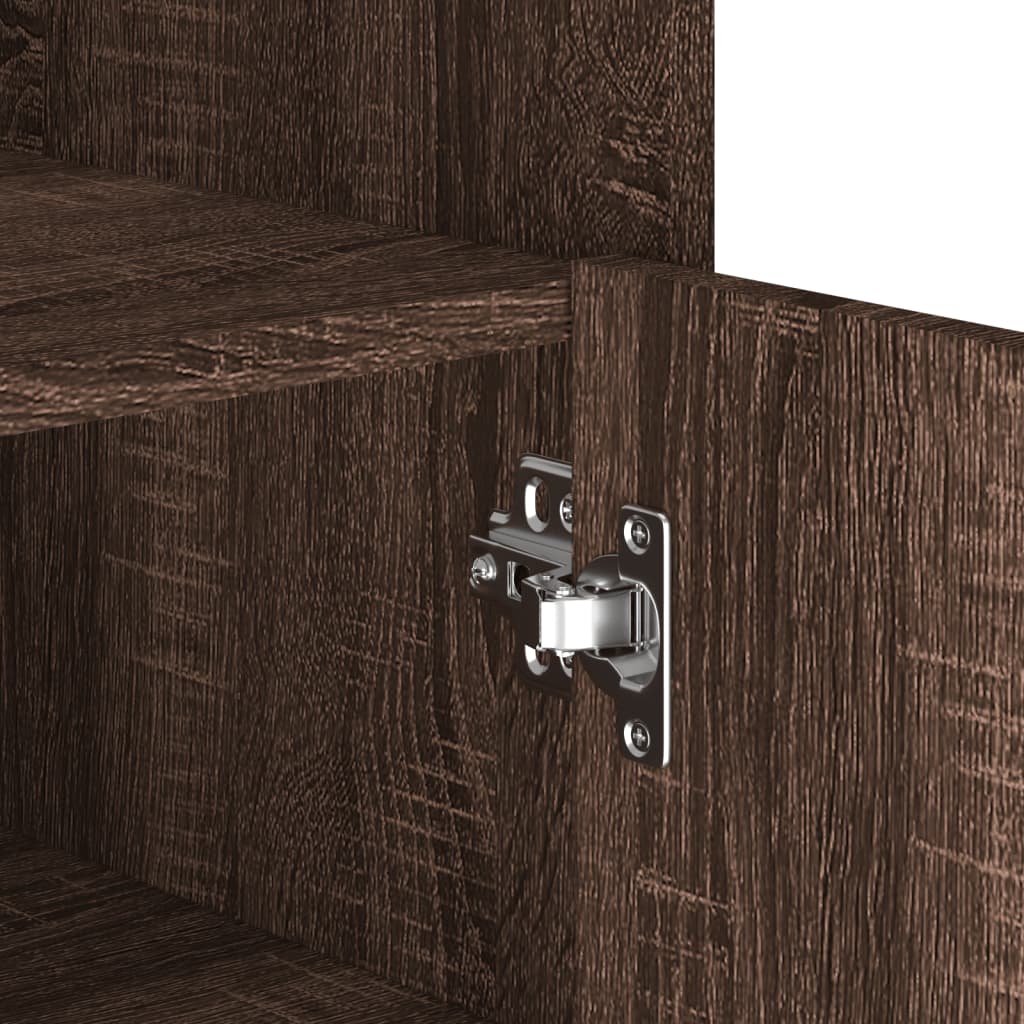 vidaXL Ραφιέρα Καφέ Δρυς 73,5x35x75 εκ. από Επεξεργ. Ξύλο