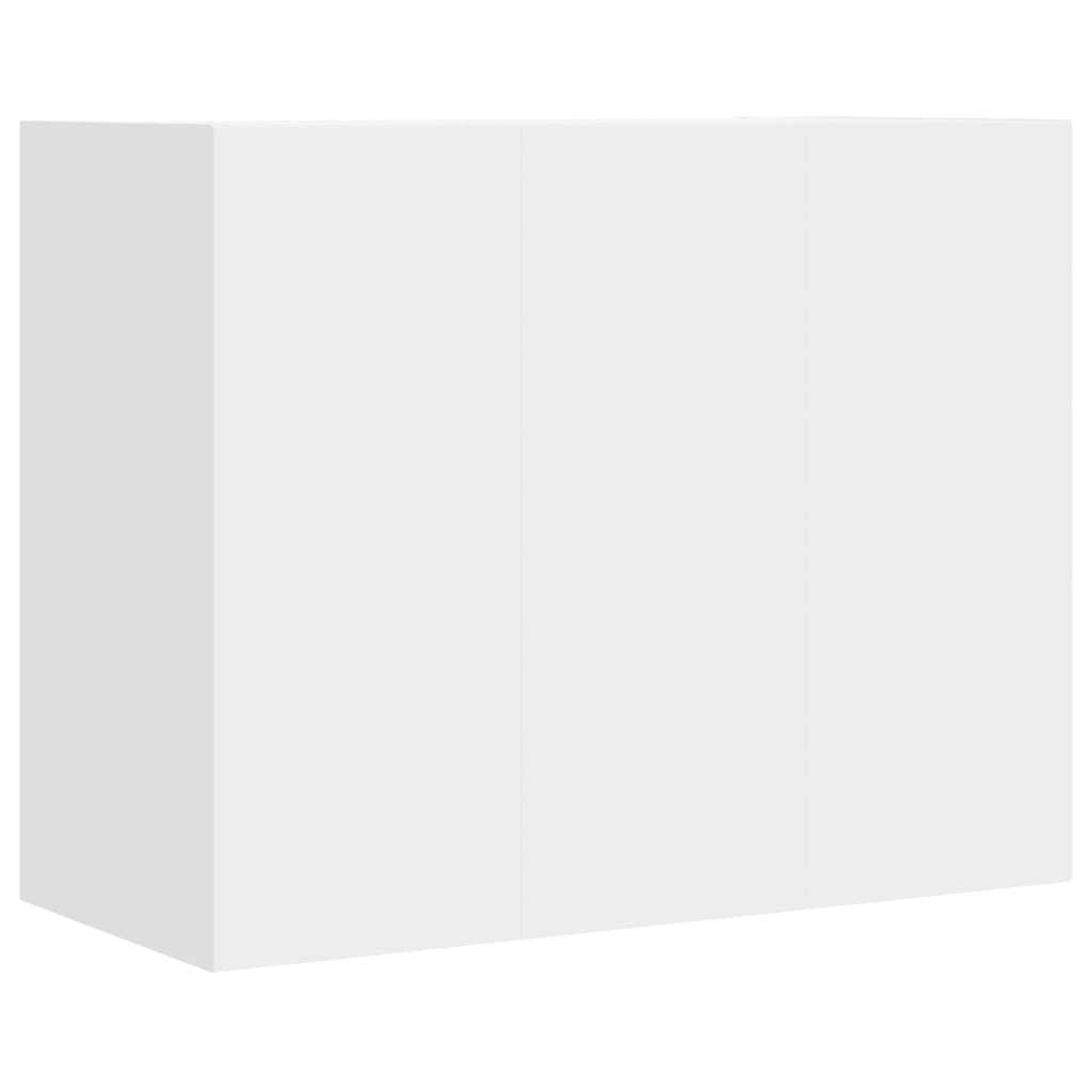 vidaXL Ντουλάπι Τοίχου Λευκό 75 x 35 x 60 εκ. από Επεξεργασμένο Ξύλο