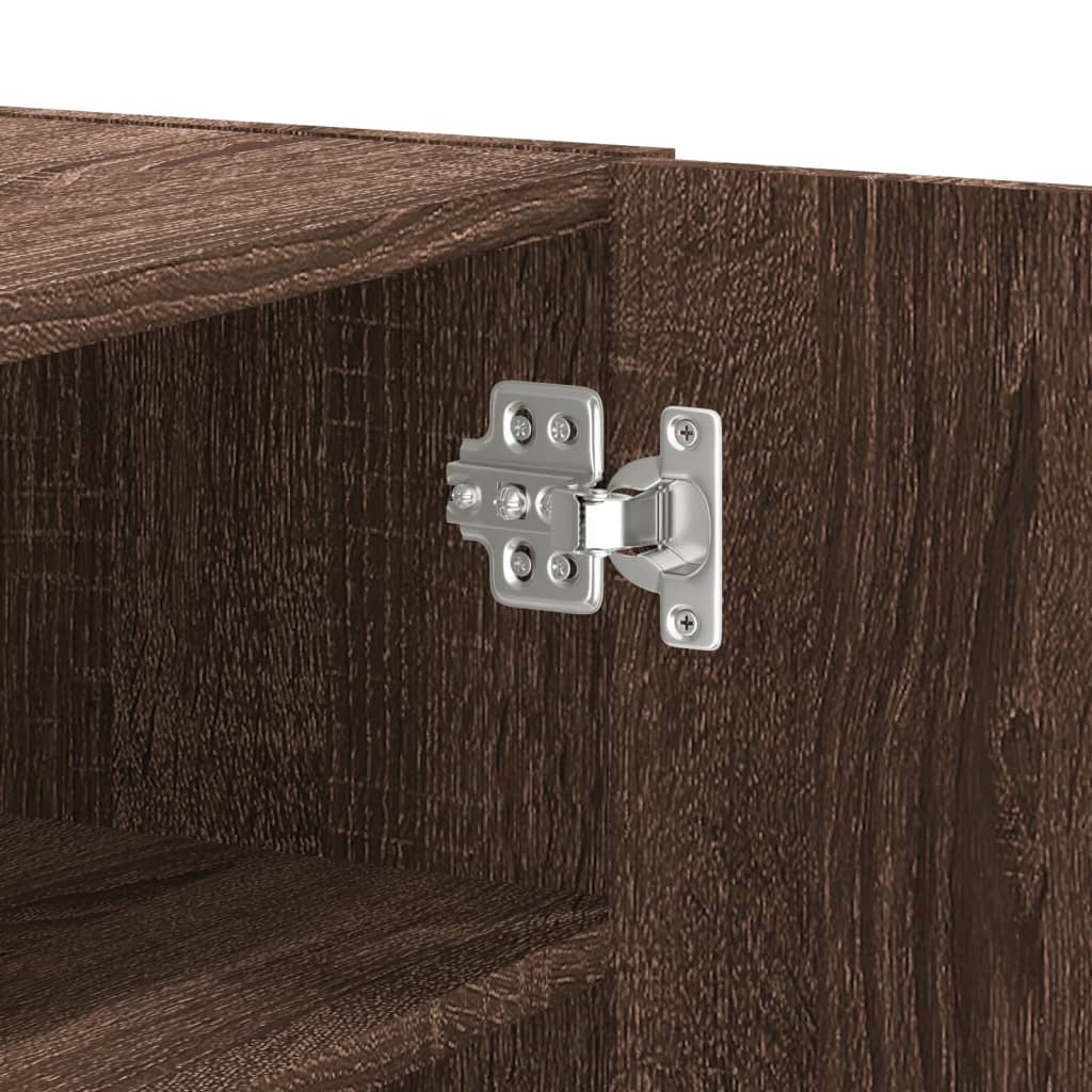 vidaXL Ντουλάπι Τοίχου Καφέ Δρυς 75x35x60 εκ. Επεξεργασμένο Ξύλο