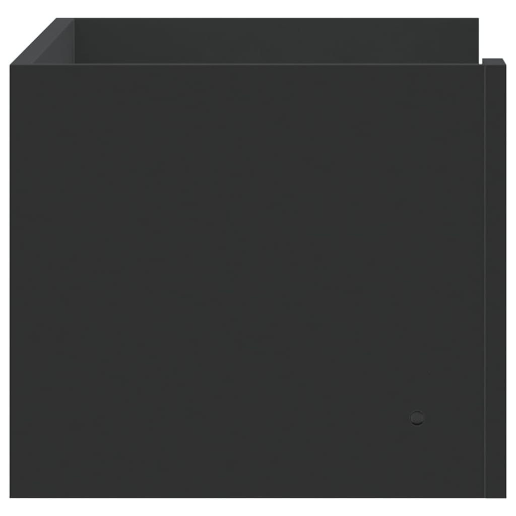 vidaXL Ράφι Τοίχου Μαύρη 70,5x35x30,5 εκ. από Επεξεργασμένο Ξύλο