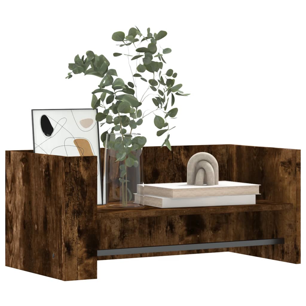 vidaXL Ραφιέρα Τοίχου Καπνιστή Δρυς 70,5x35x30,5εκ. Επεξεργασμένο Ξύλο