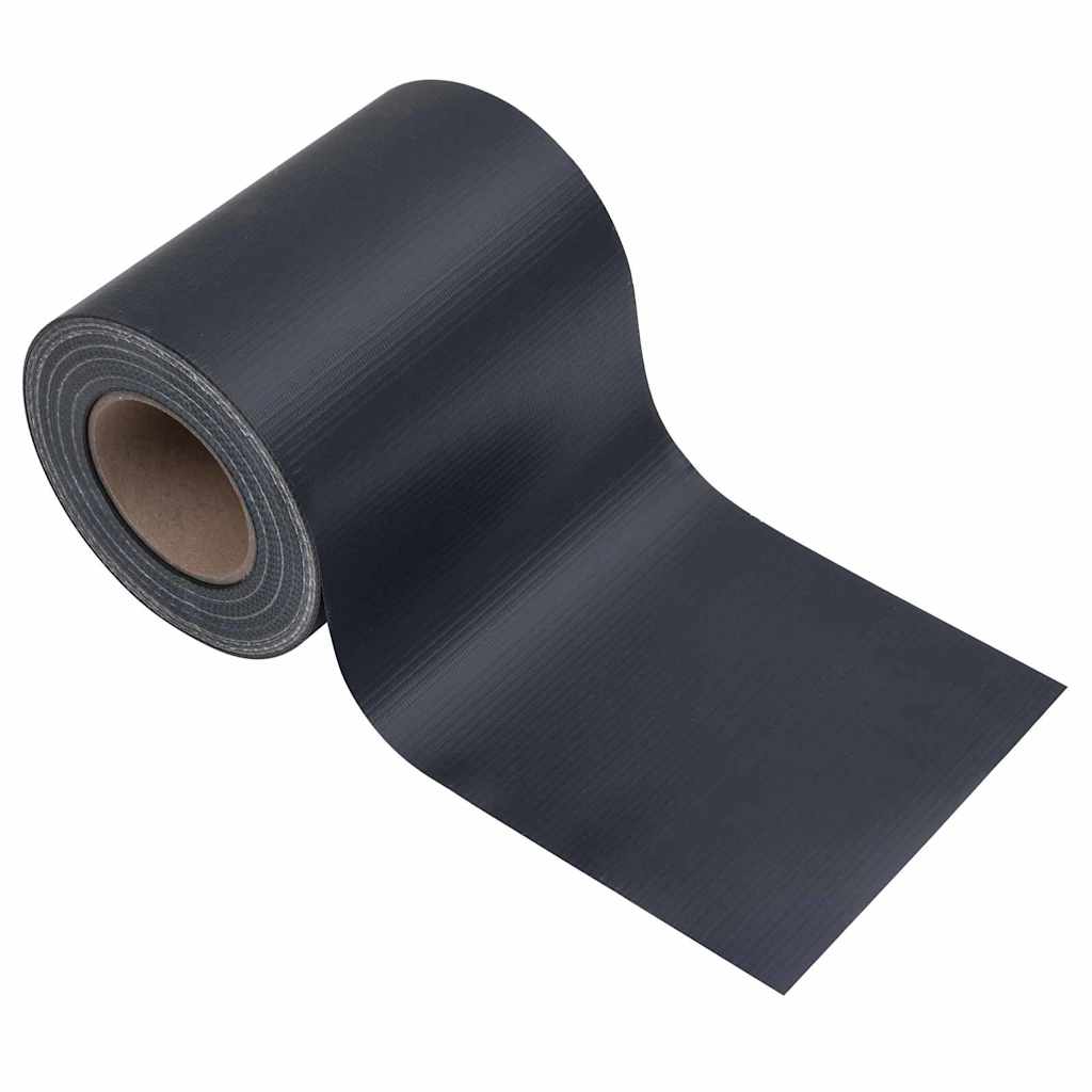 vidaXL Ράγες Ιδιωτικότητας Κήπου 2 τεμ PVC 35x0,19 μ Ματ Σκούρο Γκρι