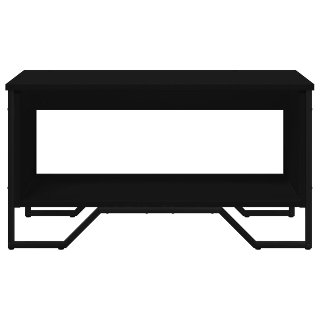 vidaXL Τραπεζάκι Σαλονιού Μαύρο 75x51x40 εκ. Επεξεργασμένο Ξύλο