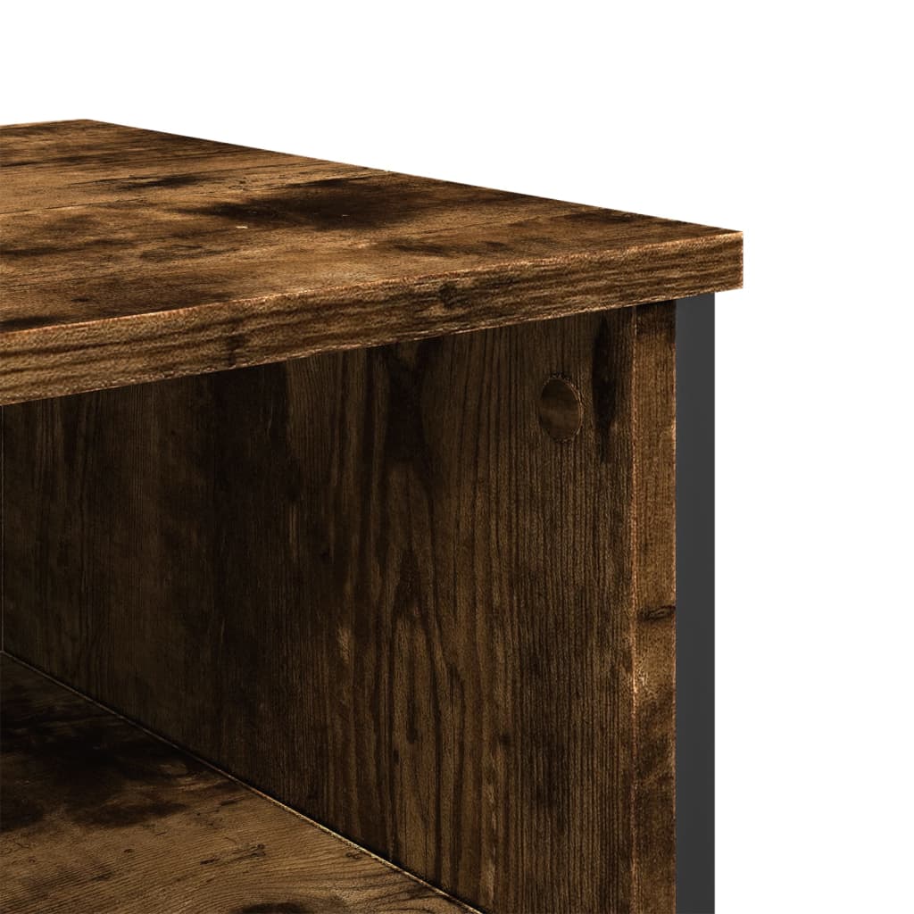 vidaXL Τραπέζι Κονσόλα Καπνιστή Δρυς 100x35x74,5εκ. Επεξεργασμένο Ξύλο