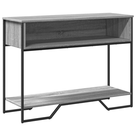 vidaXL Τραπέζι Κονσόλα Γκρι Sonoma 100x35x74,5 εκ. Επεξεργασμένο Ξύλο