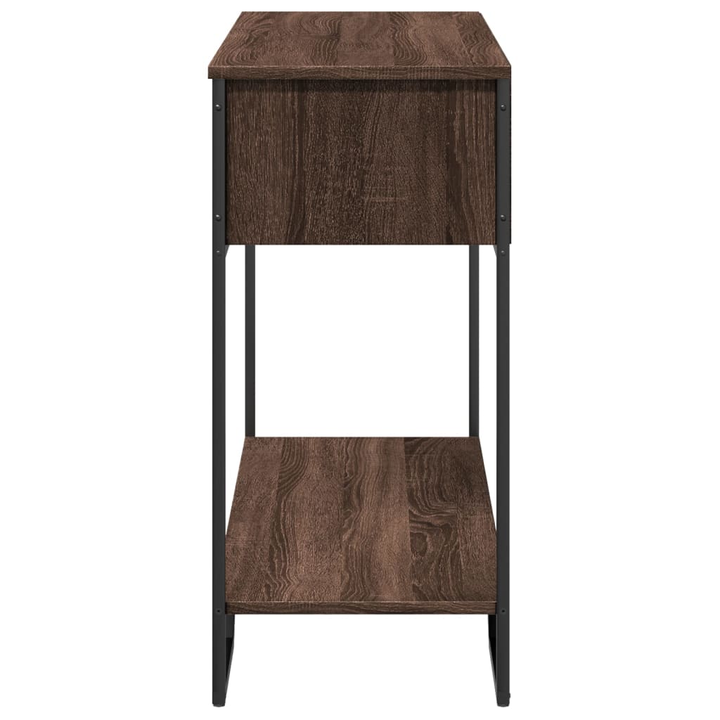 vidaXL Τραπέζι Κονσόλα Καφέ Δρυς 100x35x74,5 εκ. Επεξεργασμένο Ξύλο