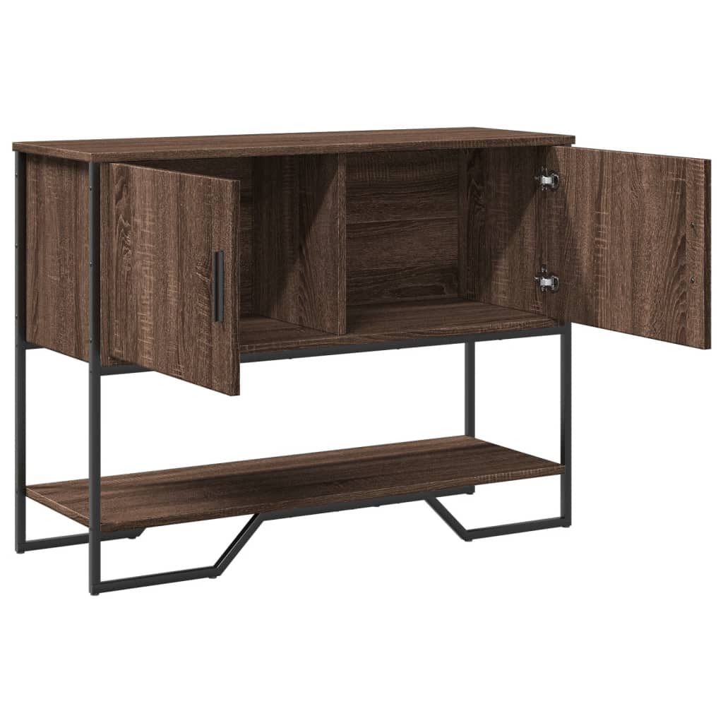 vidaXL Τραπέζι Κονσόλα Καφέ Δρυς 100x35x74,5 εκ. Επεξεργασμένο Ξύλο