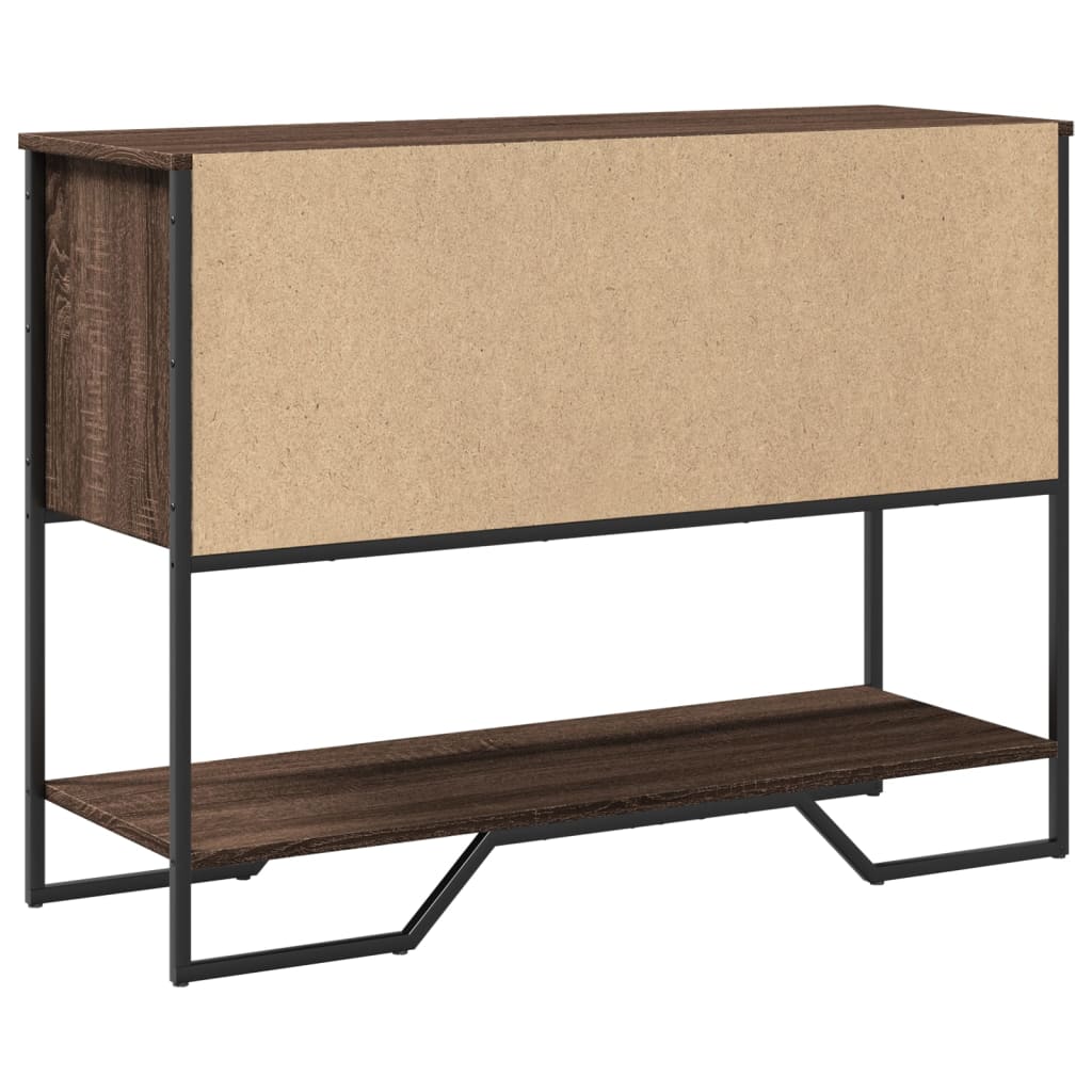 vidaXL Τραπέζι Κονσόλα Καφέ Δρυς 100x35x74,5 εκ. Επεξεργασμένο Ξύλο