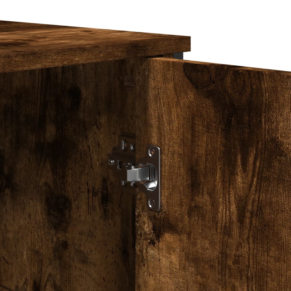 vidaXL Μπουφές Καπνιστή Δρυς 78x35,5x74,5 εκ. από Επεξεργασμένο Ξύλο