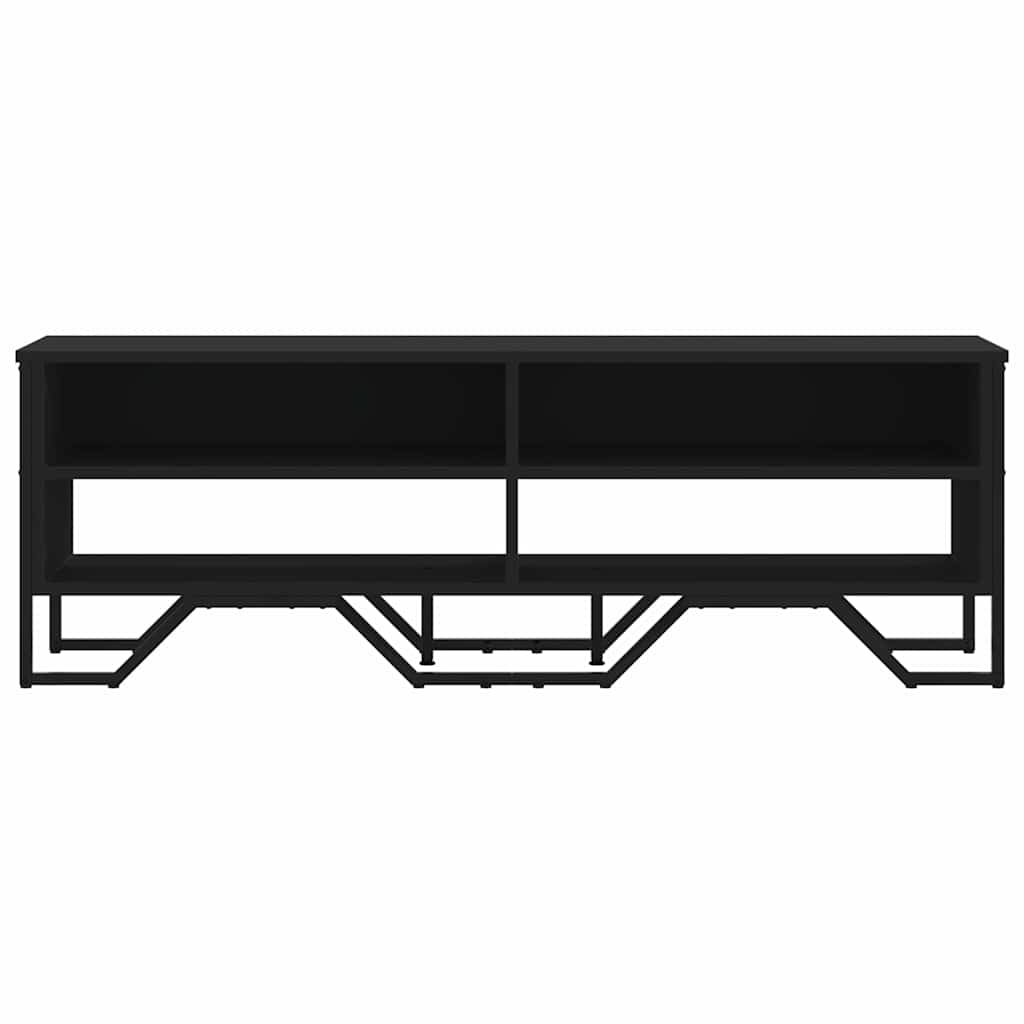 vidaXL Έπιπλο Τηλεόρασης Μαύρο 122 x 34 x 41 εκ. Επεξεργασμένο Ξύλο