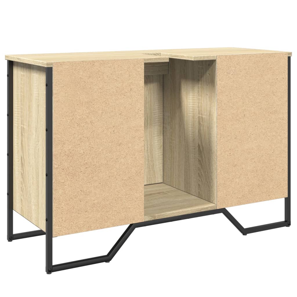 vidaXL Ντουλάπι Νιπτήρα Μπάνιου Sonoma Δρυς 91x35x60 εκ. Επεξ. Ξύλο