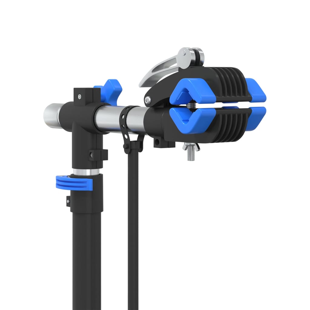 vidaXL Βάση Επισκευής Ποδηλάτων Πτυσ. Ρυθ. Μπλε 108-188 εκ Ατσάλι