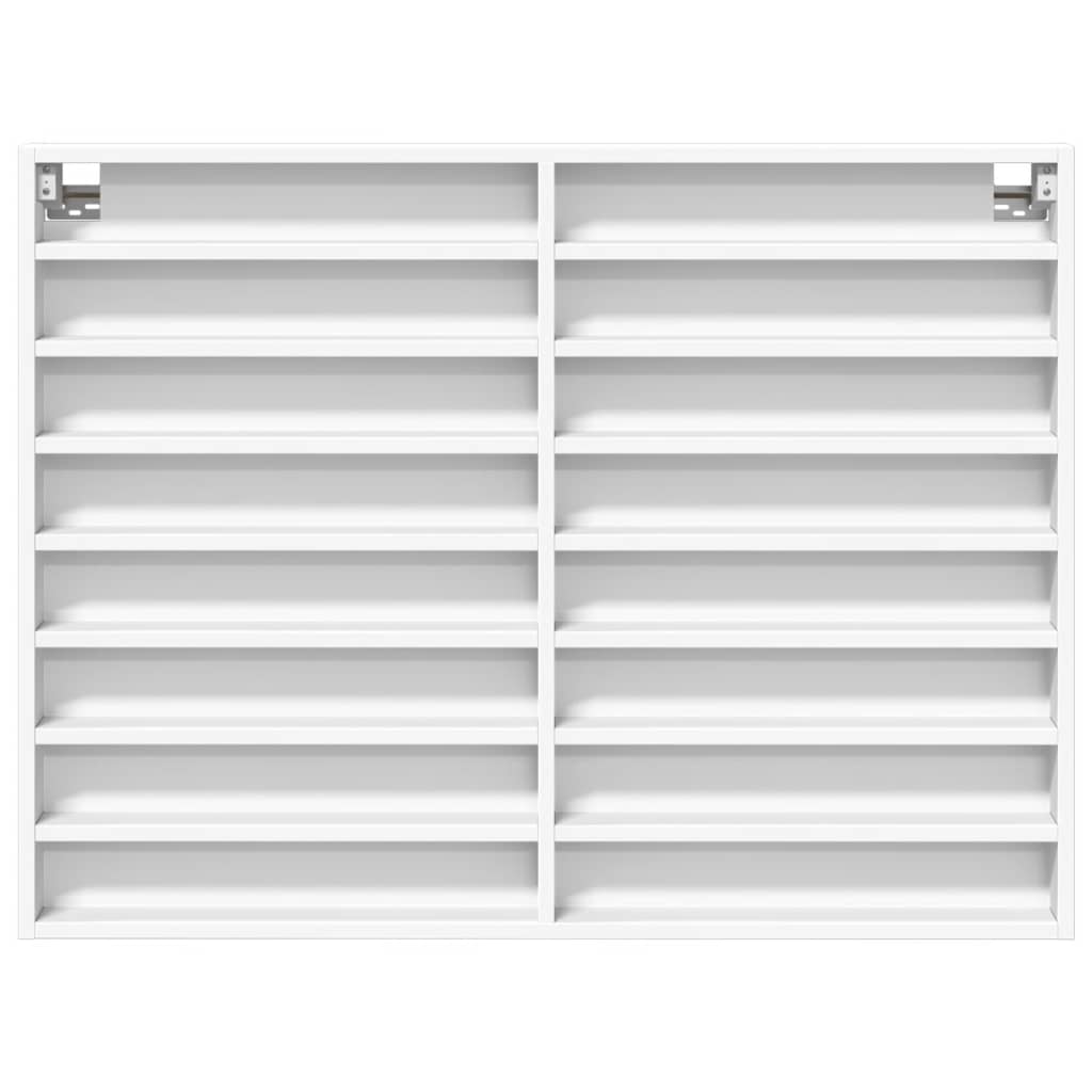 vidaXL Ραφιέρα Λευκή 100x8,5x75 εκ. από Επεξεργασμένο Ξύλο