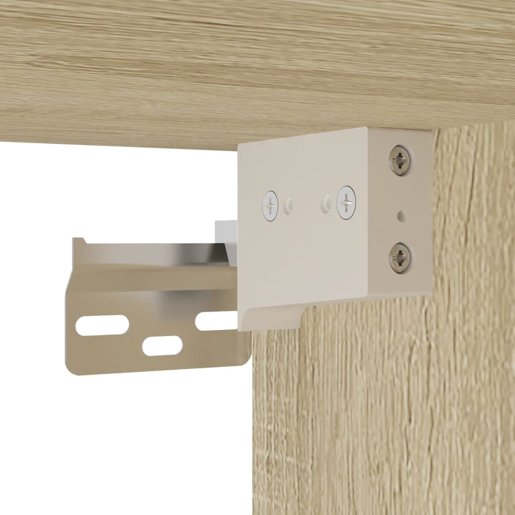 vidaXL Βιτρίνα Χρώμα Sonoma Δρυς 100x8,5x75 εκ. από Επεξεργασμένο Ξύλο