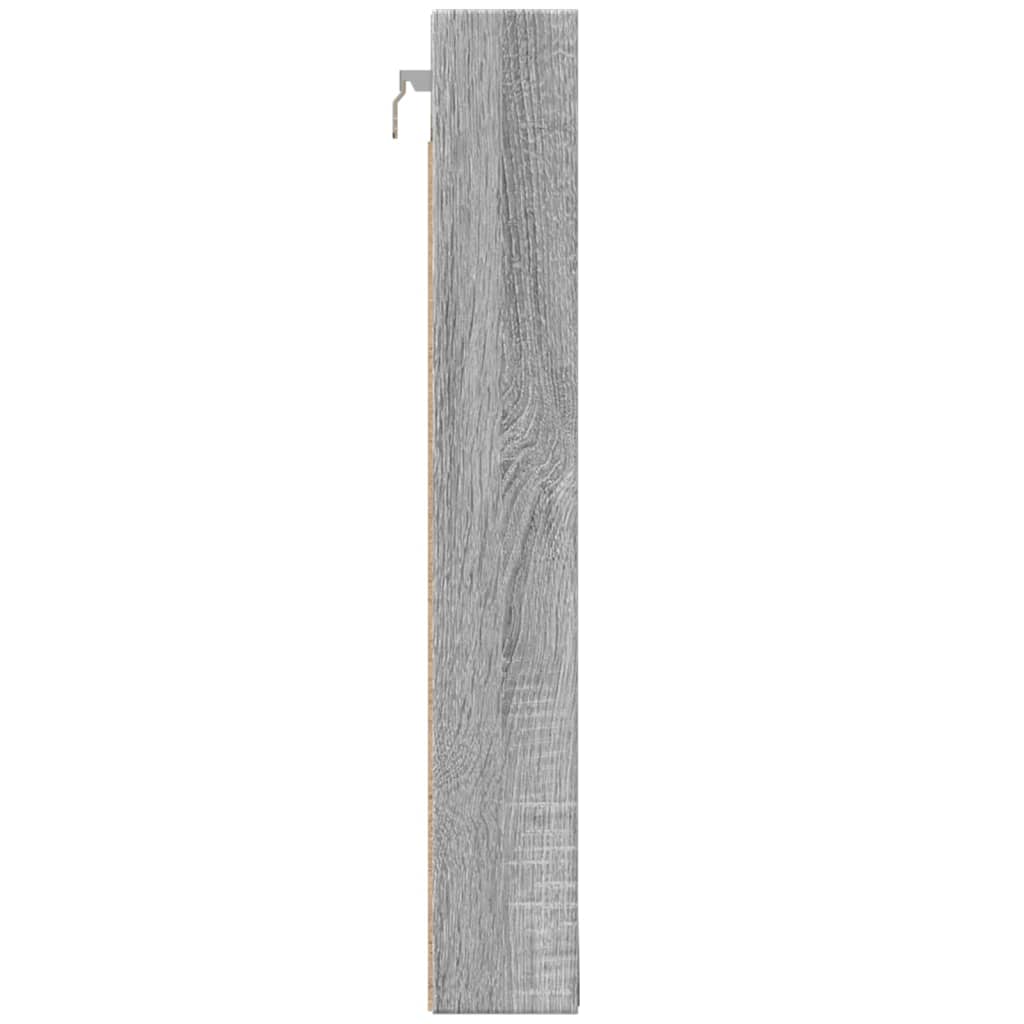 vidaXL Βιτρίνα Γκρι Sonoma 100x8,5x58 εκ. από Επεξεργασμένο Ξύλο