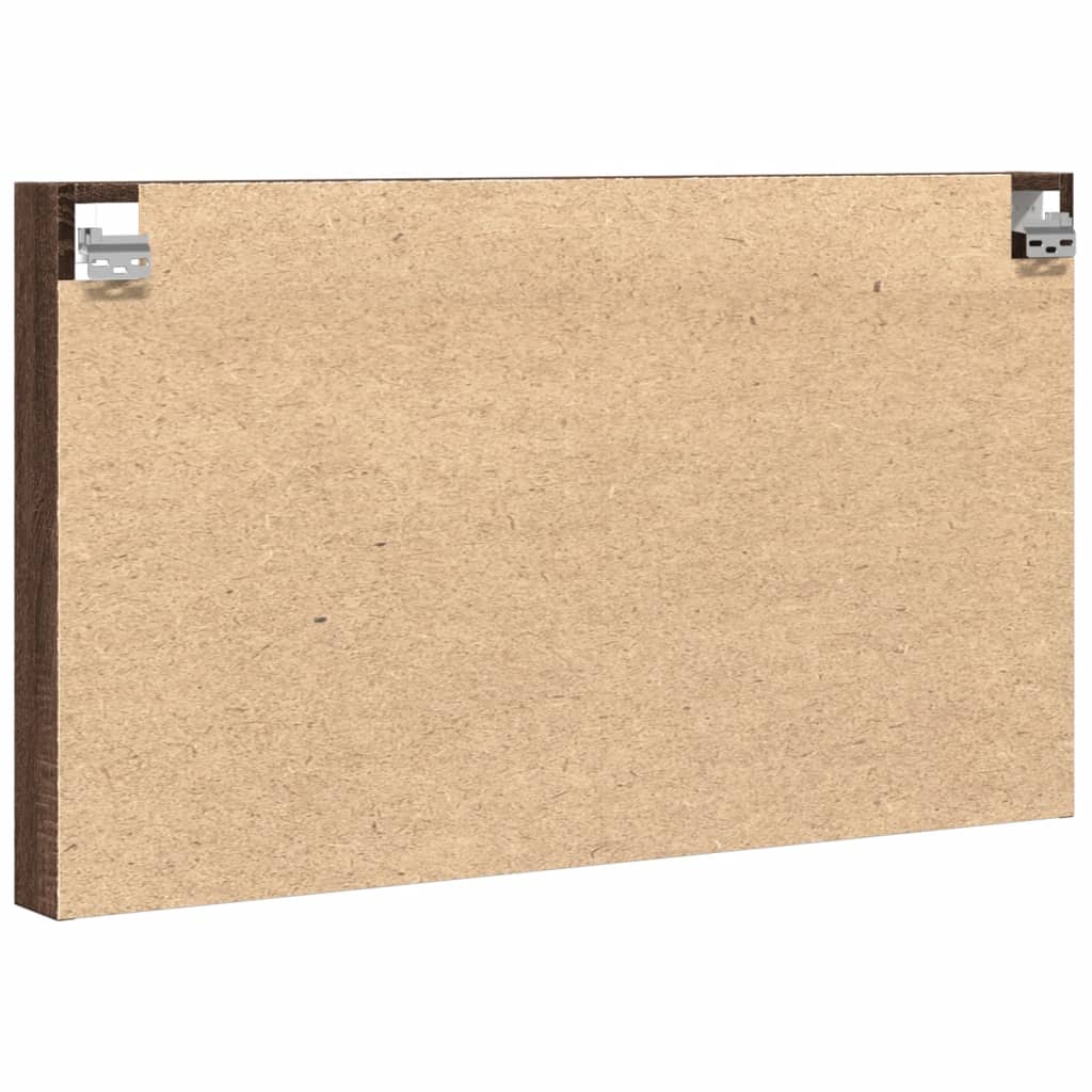 vidaXL Βιτρίνα Καφέ Δρυς 100x8,5x58 εκ. από Επεξεργασμένο Ξύλο