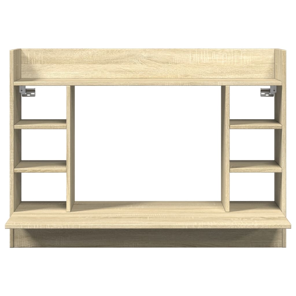 vidaXL Γραφείο Τοίχου Sonoma Δρυς 105x48x75 εκ. από Επεξεργασμένο Ξύλο