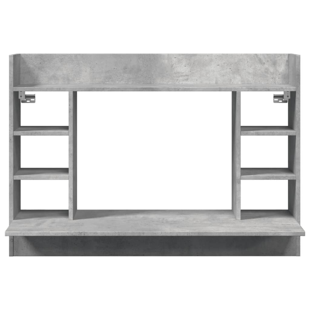 vidaXL Γραφείο Τοίχου Γκρι Σκυρ. 105x48x75 εκ. από Επεξεργασμένο Ξύλο