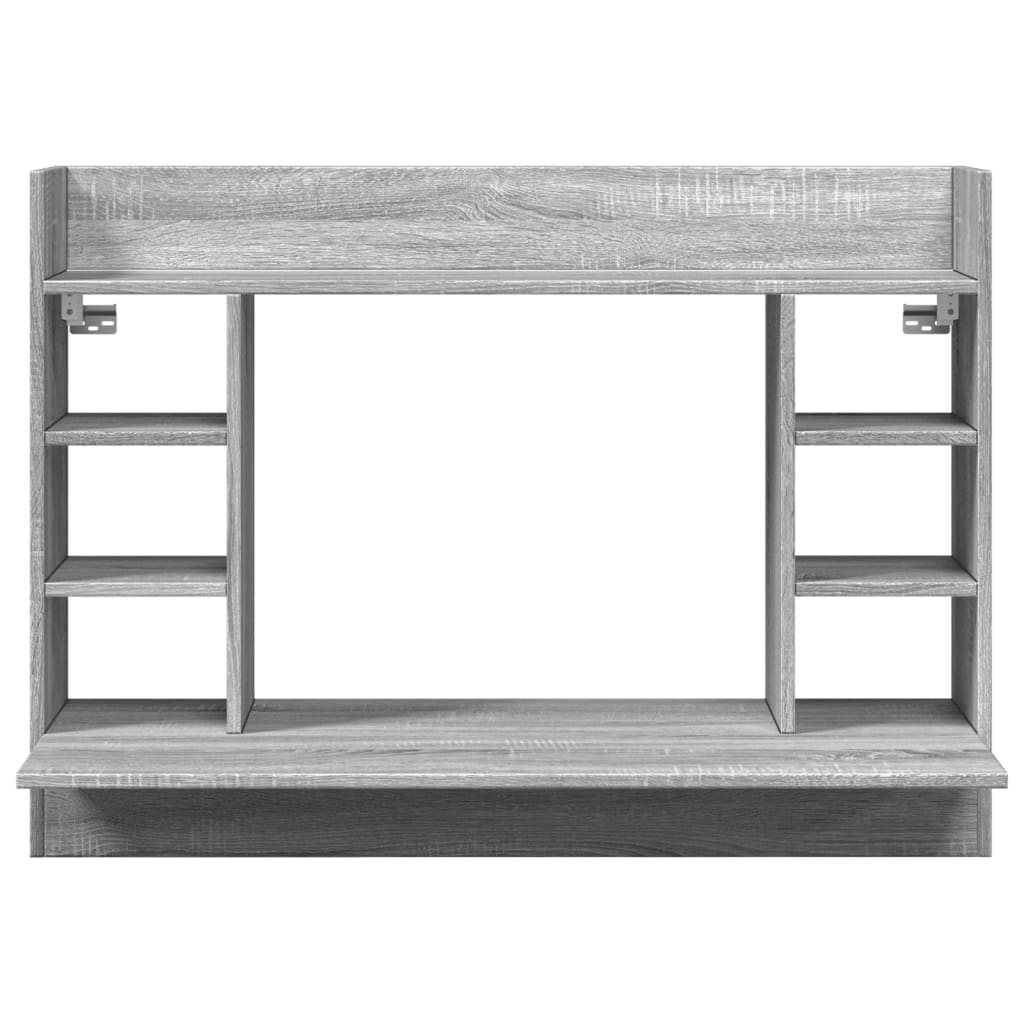 vidaXL Γραφείο Τοίχου Γκρι Sonoma 105x48x75 εκ. από Επεξεργασμένο Ξύλο
